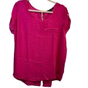 New Look Vibrant Pink Top Size 1X